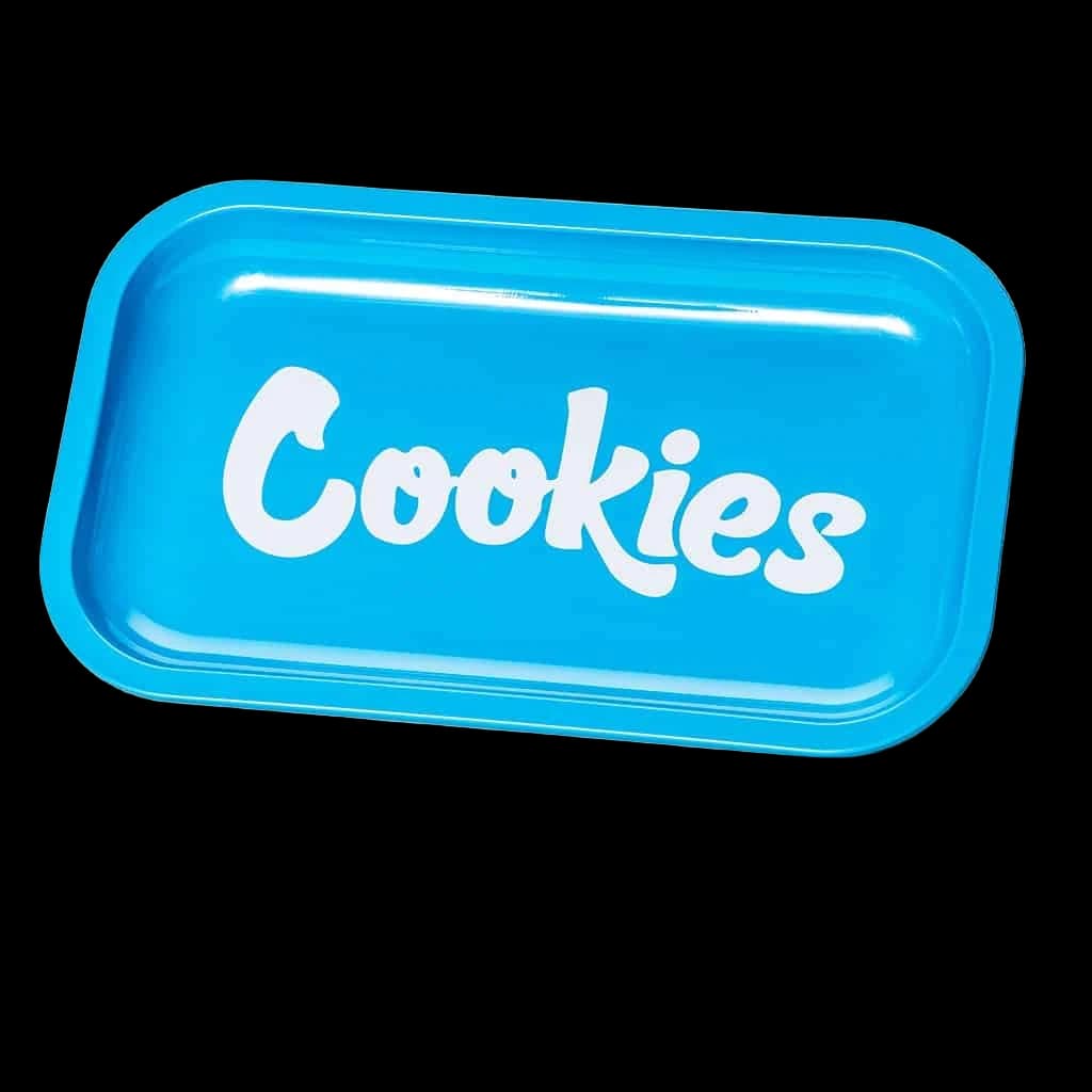 METAL ROLLING TRAY BLUE MEDIUM