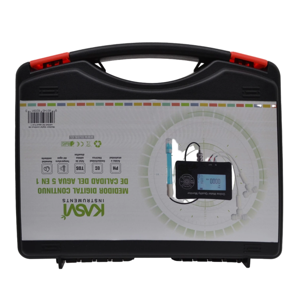 MEDIDOR CONTINUO IN/OUT PH/EC/TDS/TEMP/HUMEDAD 5 EN 1