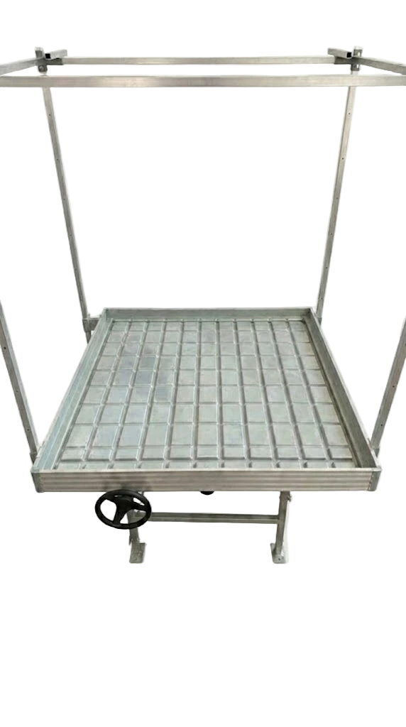 MESA DE CULTIVO CON BANDEJA DESLIZABLE 120X120