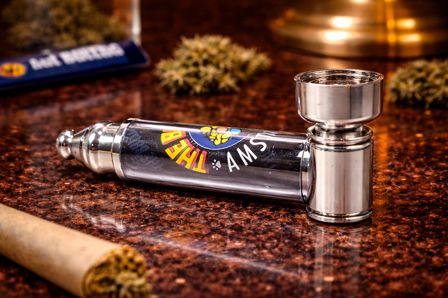 Pipa Metálica The Bulldog – Compact Metal Pipe