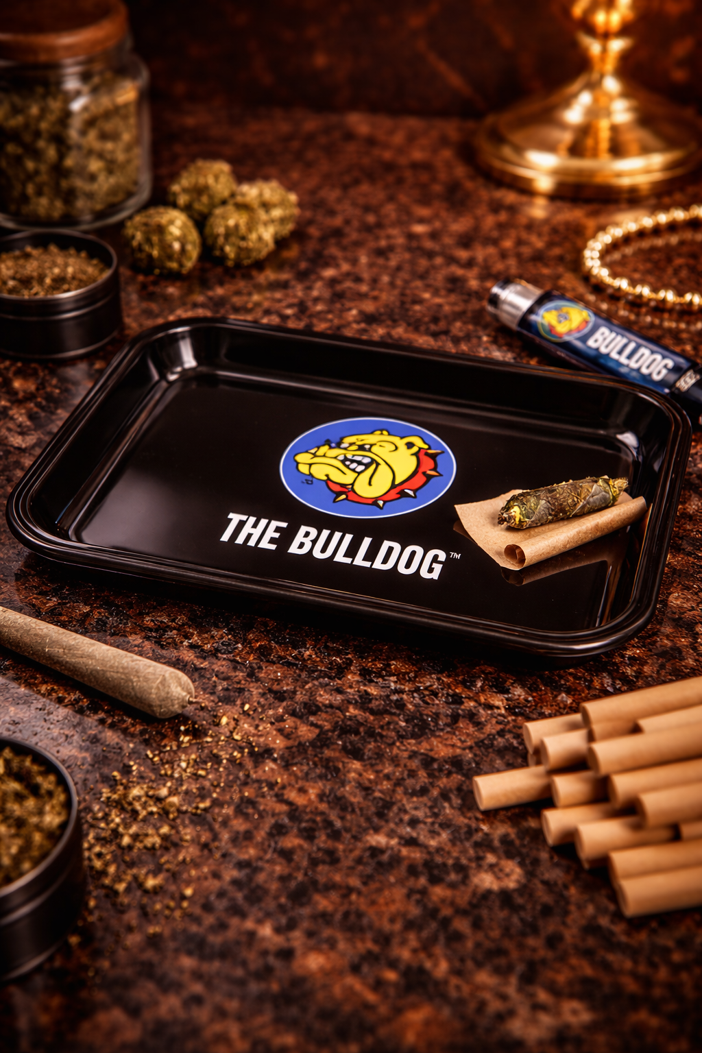 Bandeja Metálica The Bulldog – Classic Black
